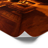 Rustige nacht - Pisac Streetlight fotografie Poster (Hoek)