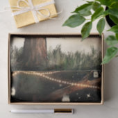 Rustige nachtboom met lampjes- en Mason Jars-bruil Tissuepapier (Geschenk)