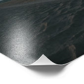 Rustige nachten onder een majestueuze maan foto afdruk (Hoek)