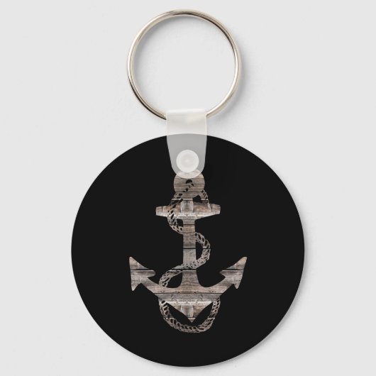 Rustige Nacutical ANCHOR + ROPE | Sleutelhanger (Voorkant)