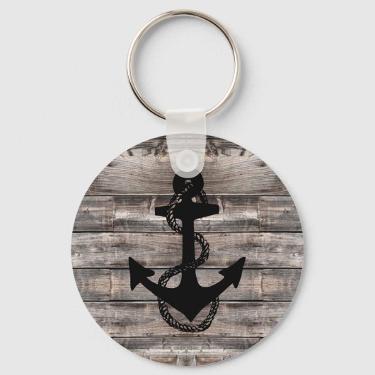 Rustige Nacutical ANCHOR + ROPE | Sleutelhanger (Voorkant)