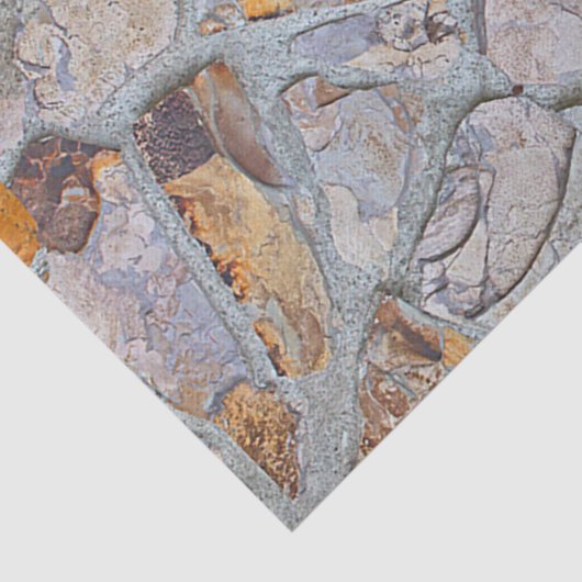 Rustige Natural Stone Pattern Print 2 Tissuepapier (Detail)