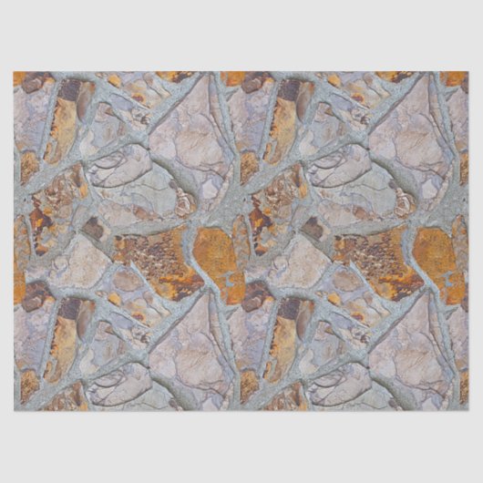 Rustige Natural Stone Pattern Print 2 Tissuepapier (Voorkant)