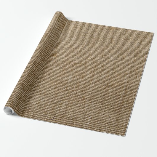 rustige natuur burlap cadeaupapier (Uitgerold)