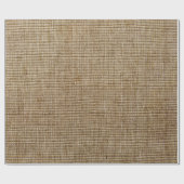 rustige natuur burlap cadeaupapier (Vlak)