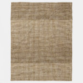 rustige natuur burlap fleece deken (Voorkant)