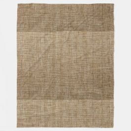 rustige natuur burlap fleece deken