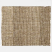rustige natuur burlap fleece deken (Voorkant (Horizontaal))