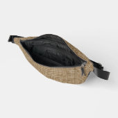 rustige natuur burlap heuptasje (Open)