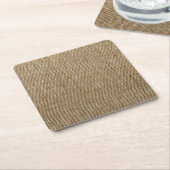 rustige natuur burlap kartonnen onderzetters (Schuin)