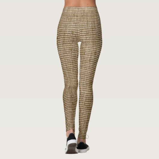 rustige natuur burlap leggings (Achterkant)