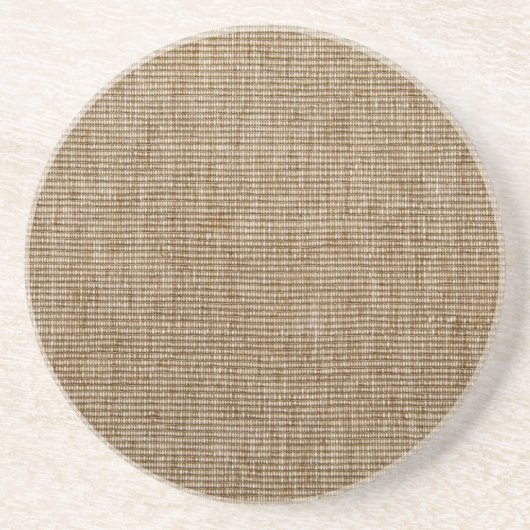 rustige natuur burlap zandsteen onderzetter (Voorkant)