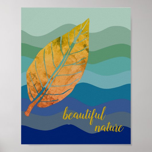 Rustige Natuur Love Art Paint Poster (Voorkant)