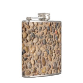 Rustige Natuur Pebble Stones Foto Heupfles (Rechts)