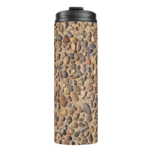 Rustige Natuur Pebble Stones Foto Thermosbeker