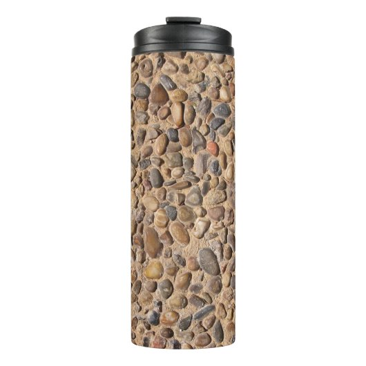 Rustige Natuur Pebble Stones Foto Thermosbeker (Voorkant)