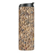 Rustige Natuur Pebble Stones Foto Thermosbeker (Gedraaid links)