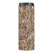 Rustige Natuur Pebble Stones Foto Thermosbeker (Achterkant)
