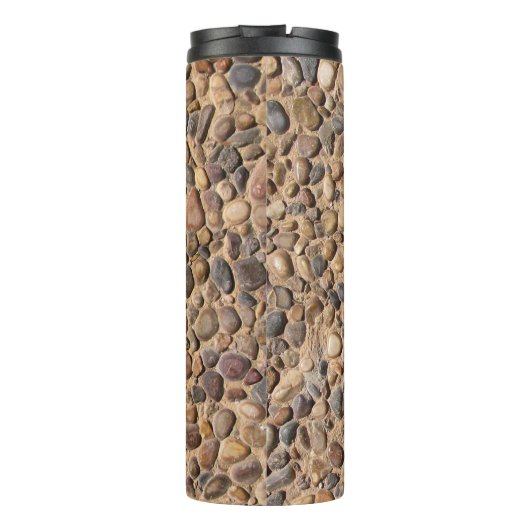 Rustige Natuur Pebble Stones Foto Thermosbeker (Achterkant)
