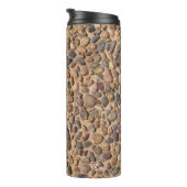 Rustige Natuur Pebble Stones Foto Thermosbeker (Geroteerd rechts)