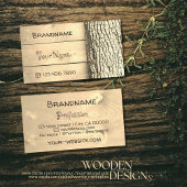 Rustige natuurlijke houten boomgaarden - Bark Hout Visitekaartje