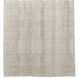 rustige natuurlijke jute burlap douchegordijn