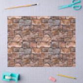 Rustige, natuurlijke stone wandpatroonafdrukken tissuepapier (Craft)