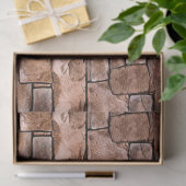 Rustige, natuurlijke stone wandpatroonafdrukken tissuepapier (Geschenk)