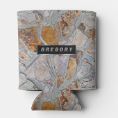 Rustige natuursteenmozaïektegels blikjeskoeler (Achterkant)