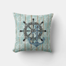 Rustige Nautical Anchor Buitenkussen