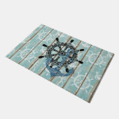 Rustige Nautical Anchor Deurmat (Schuin)