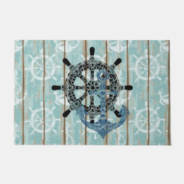 Rustige Nautical Anchor Deurmat