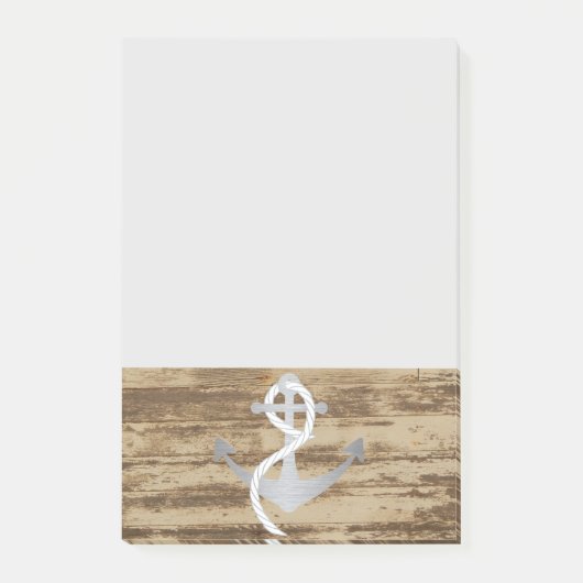 Rustige Nautical Anchor Sailor Boat Sailboat Post-it® Notes (Voorkant)