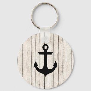 Rustige Nautical Anchor Sleutelhanger