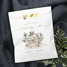 Rustige Nautical Anchor Wheel Leafy Floral Wedding