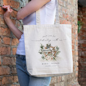 Rustige Nautical Anchor Wheel Leafy Floral Wedding Tote Bag