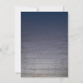 Rustige Nautical Blue Mannen Birthday Party Kaart (Achterkant)