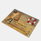 Rustige Nautical Boat Deurmat (Schuin)