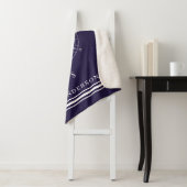 Rustige Nautical Compass Persoonlijke Familie Sherpa Deken (In situ)