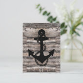 Rustige nautische + ANCHOR ROPE | Briefkaart (Staand voorkant)