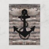 Rustige nautische + ANCHOR ROPE | Briefkaart (Voorkant)