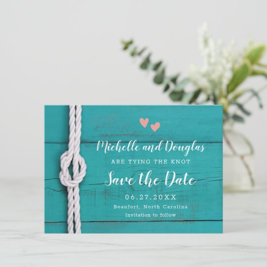 Rustige Nautische knoop sparen de Datum (Staand voorkant)