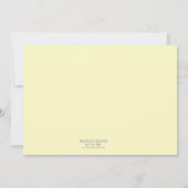 Rustige Navy Blue Sunflower|Daisy Engagement Party Kaart (Achterkant)