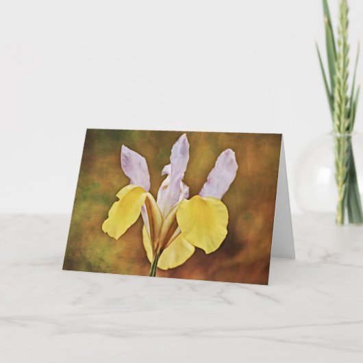 Rustige Nederlandse Iris Flower Art Note Kaart (Voorkant)