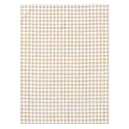 Rustige Neutrale Beige Gingham Buffalo Pset Tafelkleed