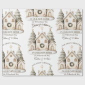 Rustige Neutrale Kerstmis Cadeaupapier (Vlak)