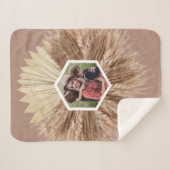 Rustige Neutrale kleuren aangepaste foto's Sherpa Deken (Voorkant (horizontaal))