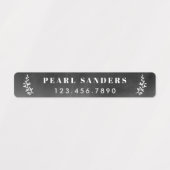 Rustige neutrale waterdichte naam labels (Design 2)