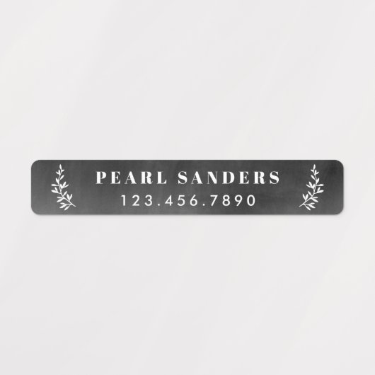 Rustige neutrale waterdichte naam labels (Design 2)