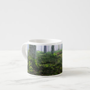 Rustige Nevelige Bosfoto Espresso Kop